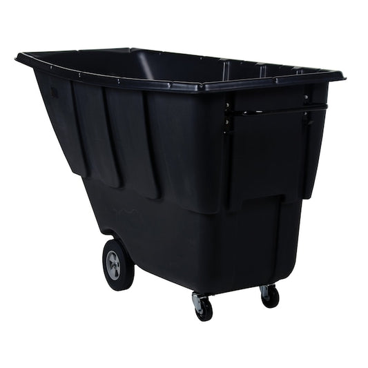 Vestil TDT-100-MD-BLACK Medium Duty Tilt Truck 1 Cubic Yard 1250 lb Black