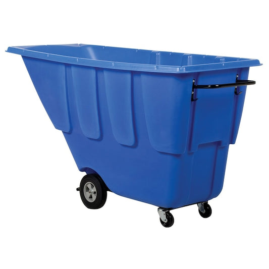 Vestil TDT-100-MD-BLUE Medium Duty Tilt Truck 1 Cubic Yard 1250 lb Blue