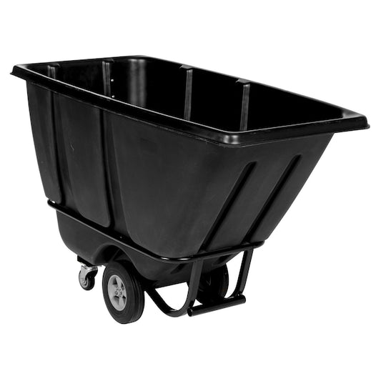 Vestil TDT-50-HD-BLACK Heavy Duty Tilt Truck 1/2 Cubic Yard 1400 lb Black