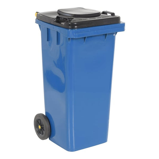 Vestil TH-32-BLU 32 Gal Poly Trash Can, Blue