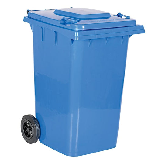 Vestil TH-95-BLU 95 gal. HDPE Square Trash Can, Blue