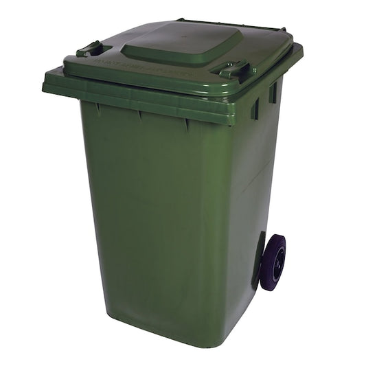 Vestil TH-95-GRN 95 Gal Poly Trash Can, Green