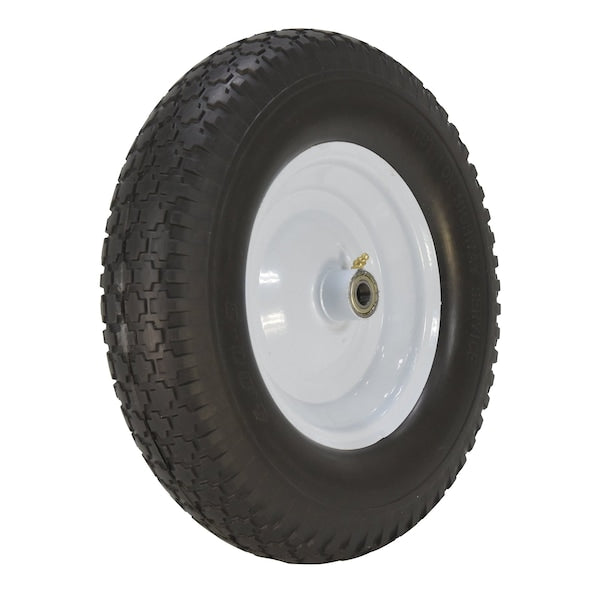 Vestil UFBK-16-WHL-58 Poly Solid Foam Wheel 16x4 Black