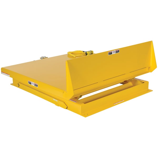 Vestil ULTT-5448-6-YEL460-3 Ergo Lift/Tilt Table, 6000 lb. Cap, 460V/Ph 3, 54"W, 48"L