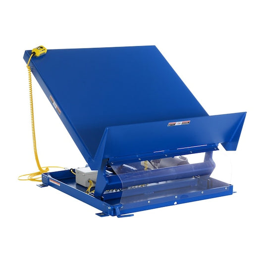 Vestil UNI-5448-4-BLU-115-1 54" X 48" Blue Lift Table, Load Cap. 4000 lb., 115V