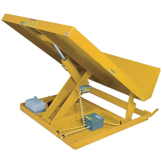 Vestil UNI-5448-6-YEL-460-3 54" X 48" Yellow Lift Table, Load Cap. 6000 lb., 460V