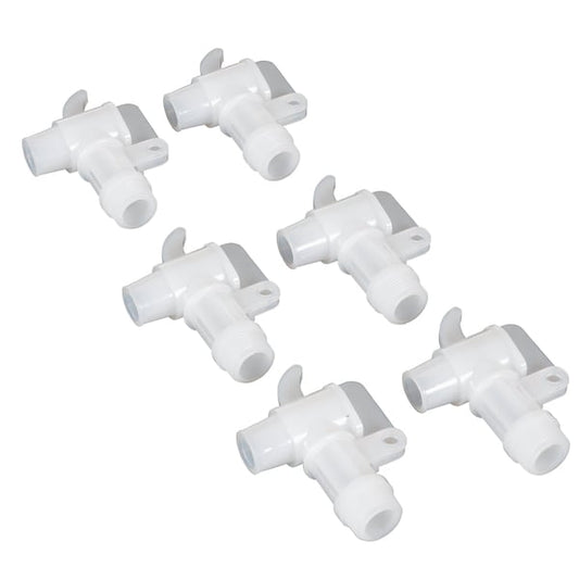 Vestil VDFT-6PKG Drum Faucet, 3/4" Bung, PK6
