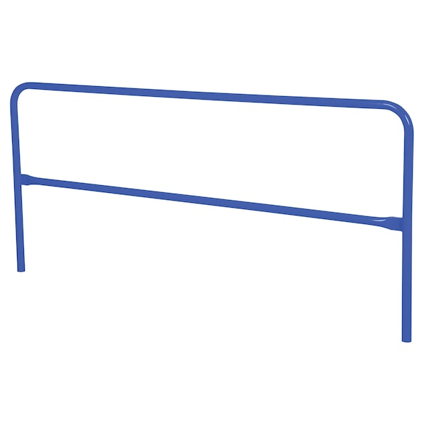 Vestil VDKR-10-BL STEEL PIPE SAFETY RAILING 120 IN LENGTH BLUE