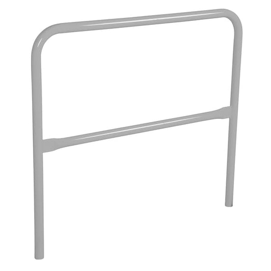 Vestil VDKR-4-SL STEEL PIPE SAFETY RAILING 48 IN LENGTH SILVER