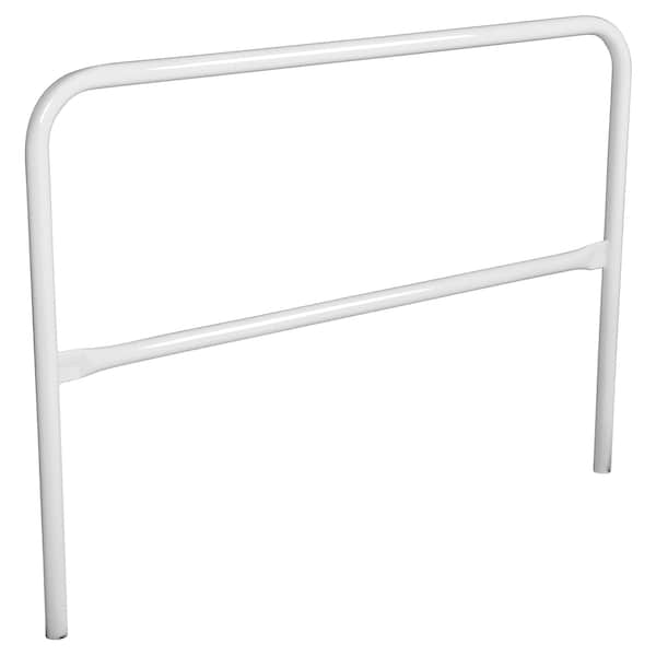 Vestil VDKR-5-WT STEEL PIPE SAFETY RAILING 60 IN LENGTH WHITE