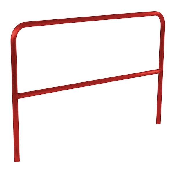 Vestil VDKR-6-RD STEEL PIPE SAFETY RAILING 72 IN LENGTH RED