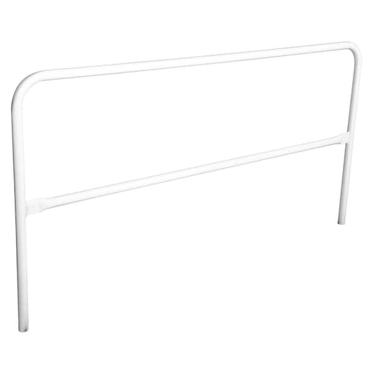 Vestil VDKR-7-WT STEEL PIPE SAFETY RAILING 84 IN LENGTH WHITE
