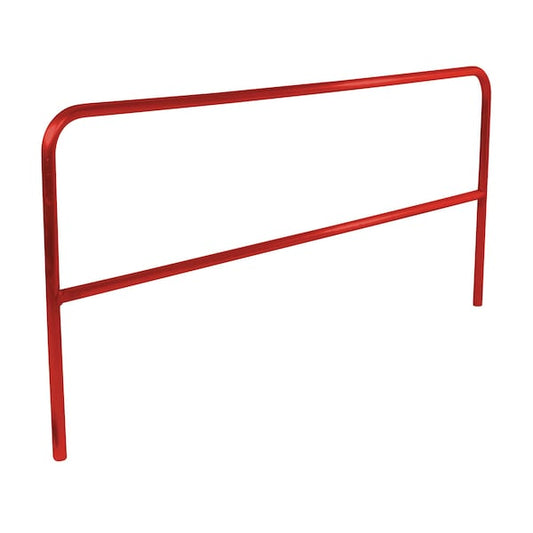 Vestil VDKR-8-RD STEEL PIPE SAFETY RAILING 96 IN LENGTH RED