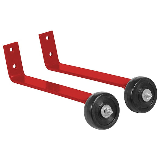 Vestil VDKR-BB-W-RD RED PIPE RAILING BARRICADE BASE W/WHEELS, PK2