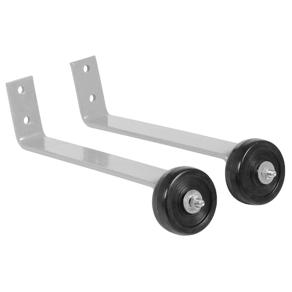 Vestil VDKR-BB-W-SL SILVER PIPE RAILING BARRICADE BASE W/WHEELS, PK2