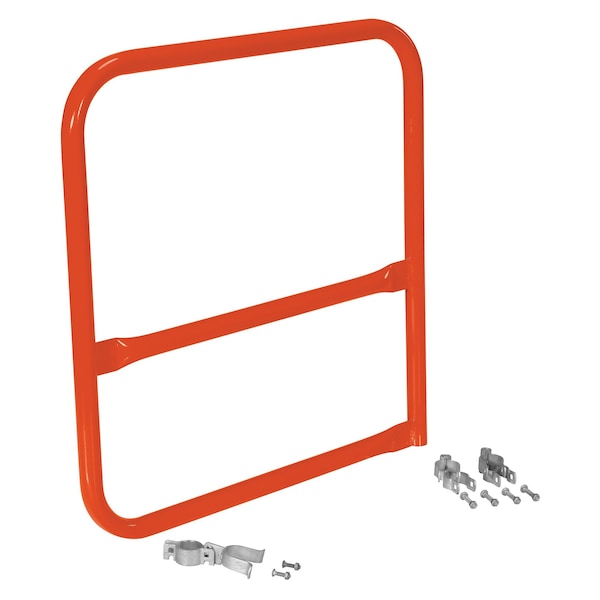 Vestil VDKR-G3-B-OR ORANGE PIPE SAFETY RAILING GATE-B SHAPED 36X36