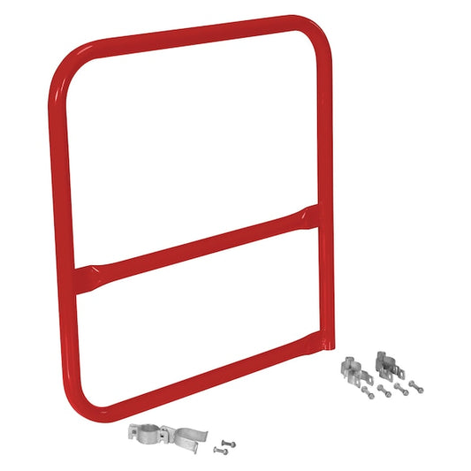 Vestil VDKR-G3-B-RD RED PIPE SAFETY RAILING GATE-B SHAPED 36X36