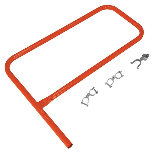 Vestil VDKR-G3-OR ORANGE PIPE SAFETY RAILING GATE-P SHAPED 36X36