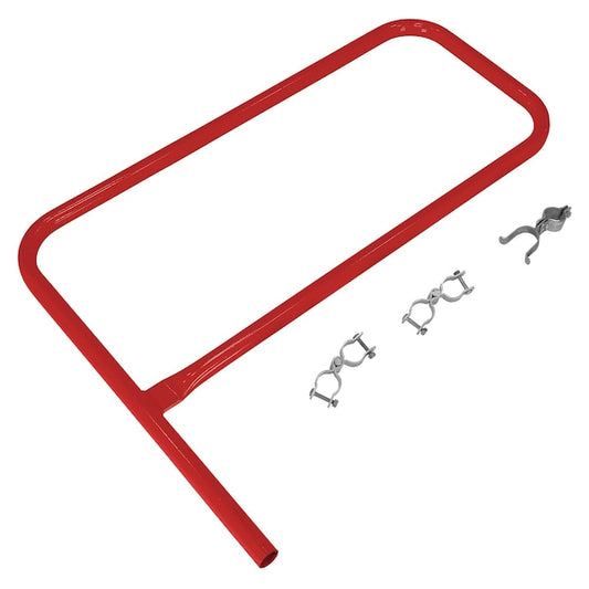 Vestil VDKR-G3-RD RED PIPE SAFETY RAILING GATE-P SHAPED 36X36
