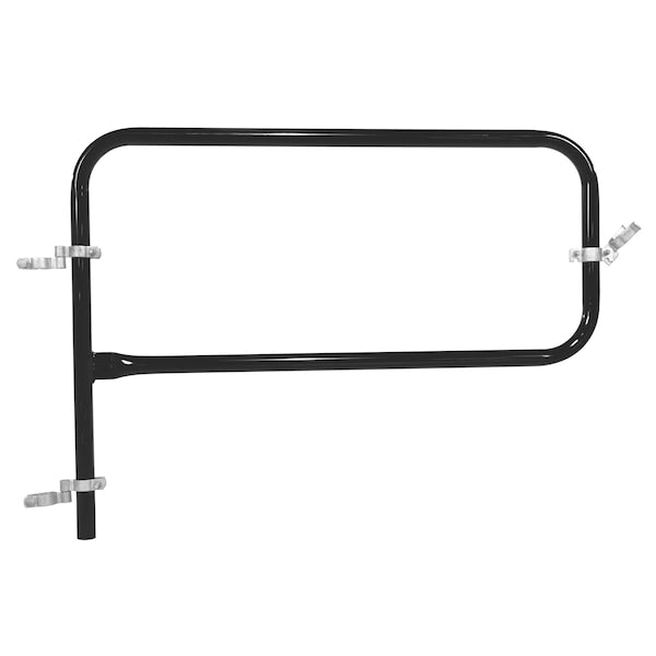 Vestil VDKR-G4-BK BLACK PIPE SAFETY RAILING GATE-P SHAPED 48X36