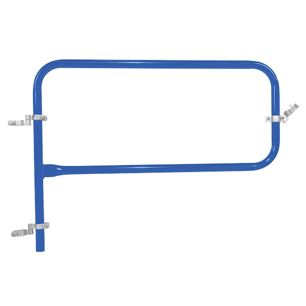 Vestil VDKR-G4-BL BLUE PIPE SAFETY RAILING GATE-P SHAPED 48X36
