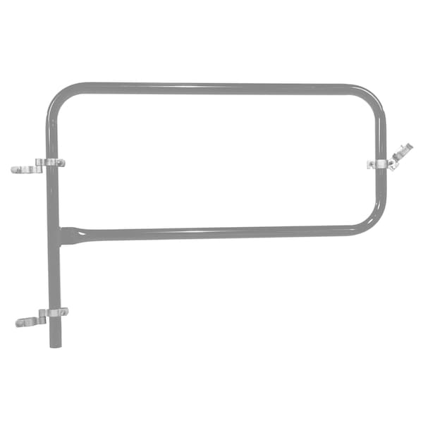 Vestil VDKR-G4-GYSG GRAY PIPE SAFETY RAILING GATE-P SHAPED 48X36