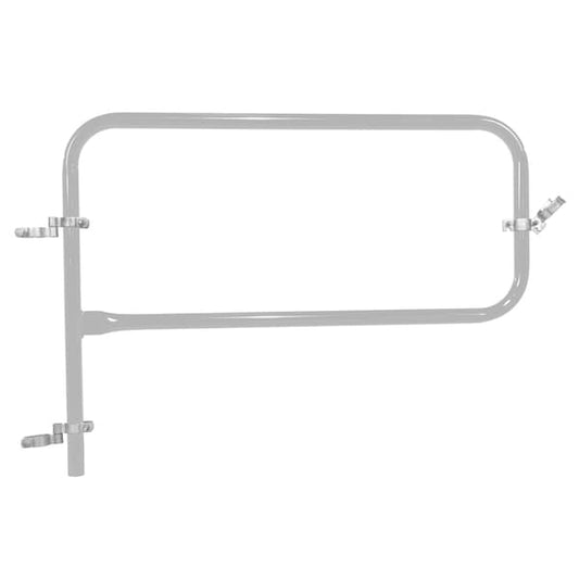 Vestil VDKR-G4-SL SILVER PIPE SAFETY RAILING GATE-P SHAPED 48X36