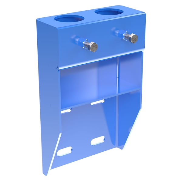Vestil VDKR-VM2-BL BLUE VERTICAL-MOUNT HANDRAIL SOCKETS