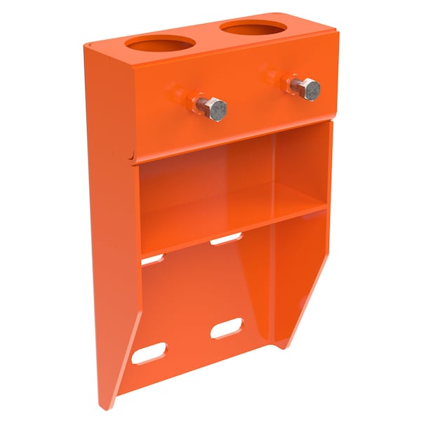 Vestil VDKR-VM2-OR ORANGE VERTICAL-MOUNT HANDRAIL SOCKETS