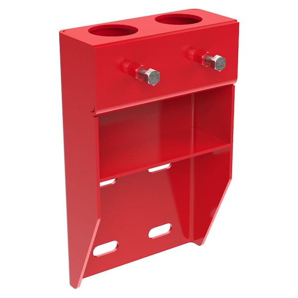 Vestil VDKR-VM2-RD RED VERTICAL-MOUNT HANDRAIL SOCKETS