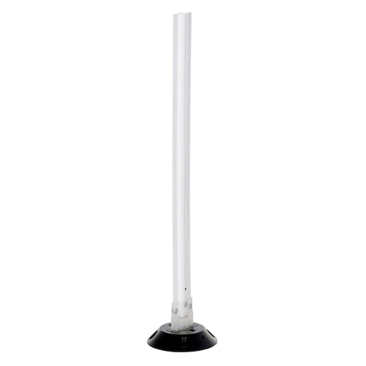 Vestil VGLT-16-3F-W Flexible Stake, Polycarbonate, 8 in Length, 8 in Width, 36 in Height, White