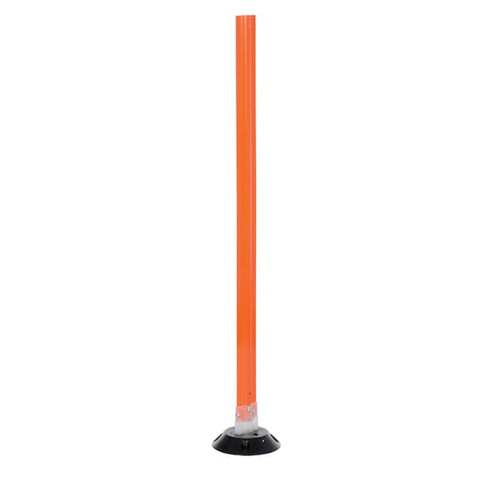Vestil VGLT-16-4F-O Flexible Stake, Polycarbonate, 8 in Length, 8 in Width, 48 in Height, Orange