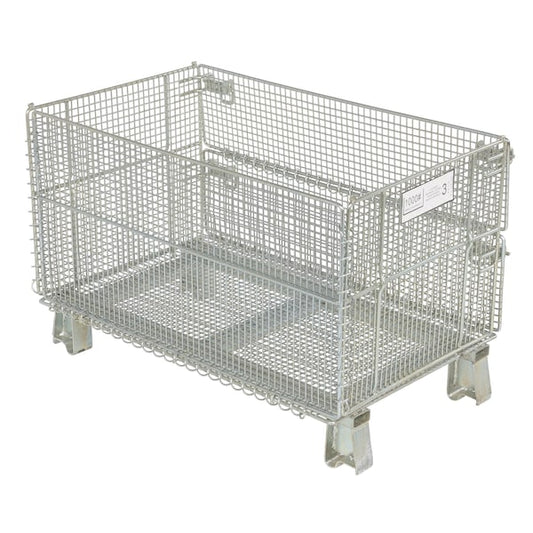 Vestil VWIRE-32H Collapsible Bulk Container 32 in L, 20 in W, 21 in H, Steel