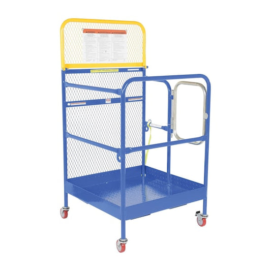 Vestil WP-3636-CA Work Platform - Sin.gle Door, 33-3/8 in. W, 33-3/8 in. D, 1,000 lb. Load Capacity