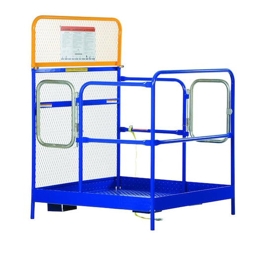 Vestil WP-4848-DD Steel Work Platform w/2 Door Entry, 48x48, 45-3/8 in. W, 45-3/8 in. D, 1,000 lb. Load Capacity