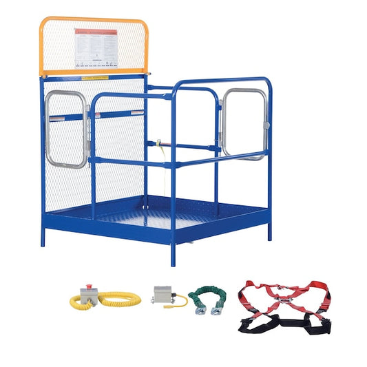 Vestil WP-4848-DD-FF Steel Work Platform, Double Doors, 1000 lb