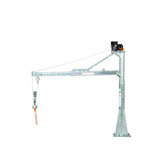 Vestil WTJ-E-15-3-DC-GAL Galv DC Power Jib Crane 3.5-5.5'