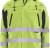 Delta Plus WEL62534LB3X W570R Type R, Class 3 Ripstop Jacket with Lime Removable Fleece Vest, Hi Viz Lime, 3X
