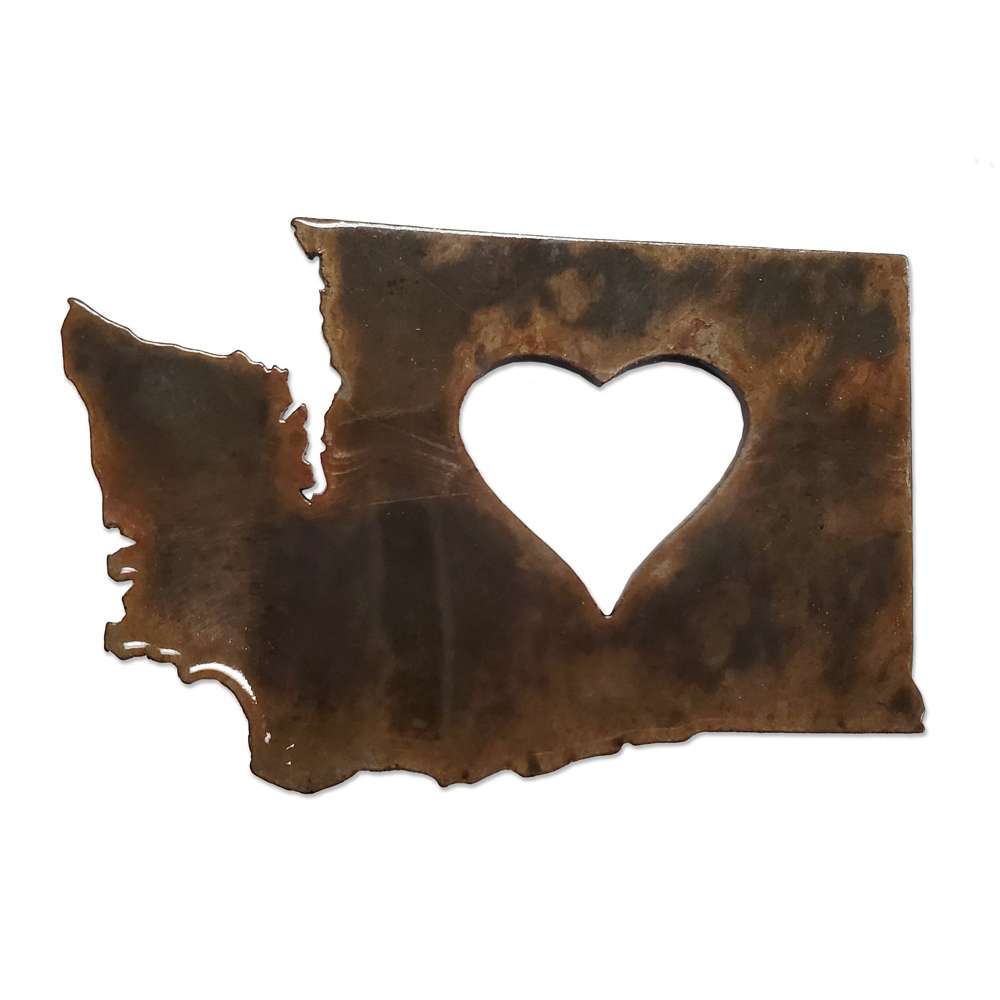 Paradise Clay PAR170 Washington Heart Magnet