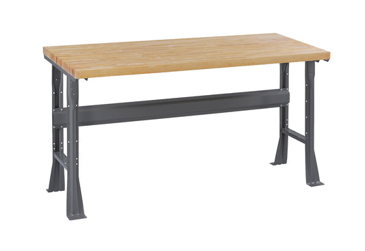 Tennsco WB-1-3060W Flared Leg Workbench with Butcher Block Top