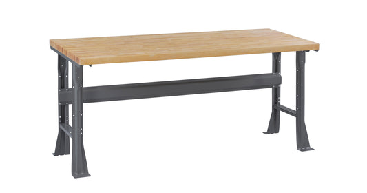 Tennsco WB-1-3072W Flared Leg Workbench with Butcher Block Top