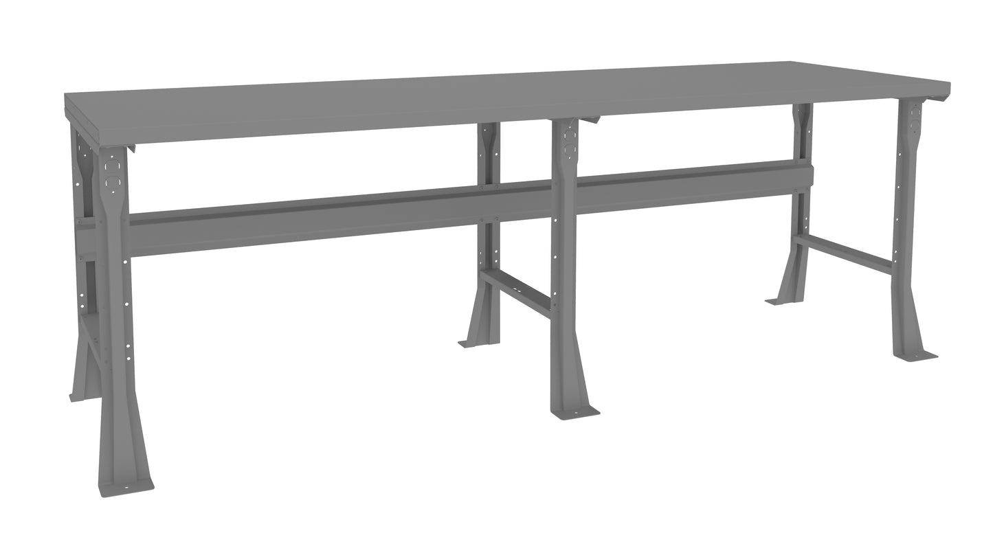 Tennsco WB-1-3096S Flared Leg Workbench with Steel Top