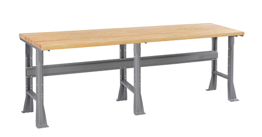 Tennsco WB-1-3696W Flared Leg Workbench with Butcher Block Top