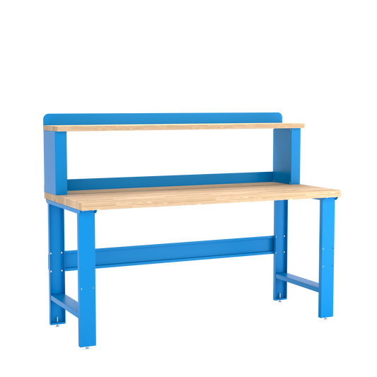 Champion Tool Storage WB001-B7230-BB Workbench, 12" Riser WB001 | 72"W x 35-1/4"H x 30"D, Bright Blue