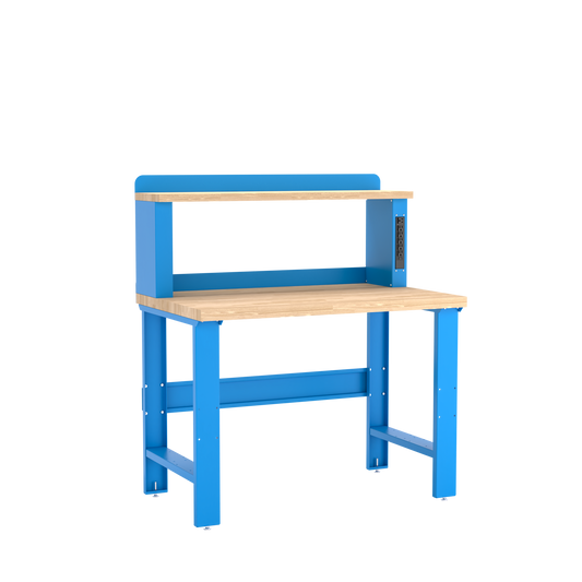Champion Tool Storage WB002-B4830-BB Workbench, 12" Power Riser WB002 | 48"W x 35-1/4"H x 30"D, Bright Blue