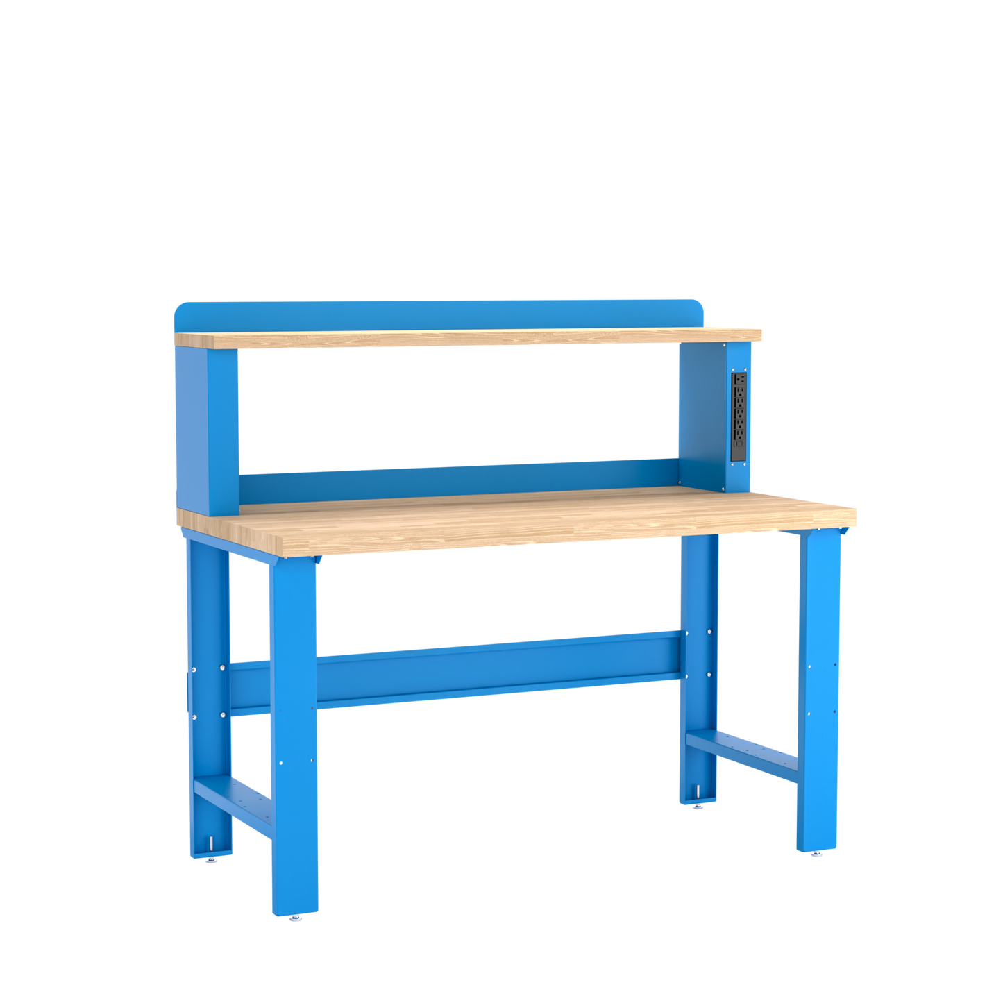 Champion Tool Storage WB002-B6030-BB Workbench, 12" Power Riser WB000 | 60"W x 35-1/4"H x 30"D, Bright Blue