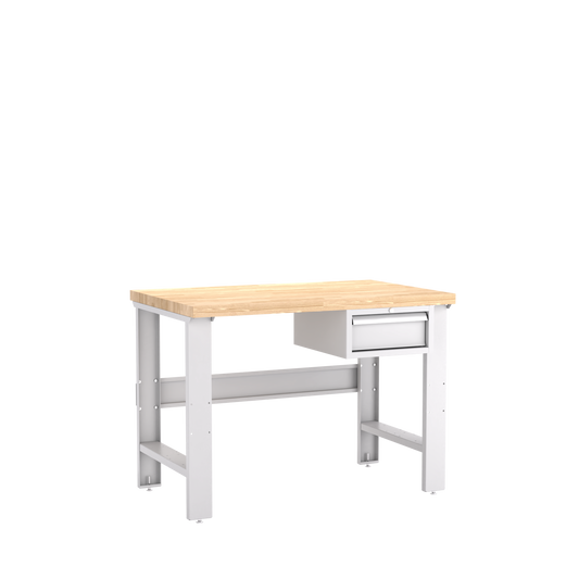 Champion Tool Storage WB100-B4830-LG Single Drawer Standard Depth Workbench WB100 | 48"W x 35-1/4"H x 30"D, Light Gray