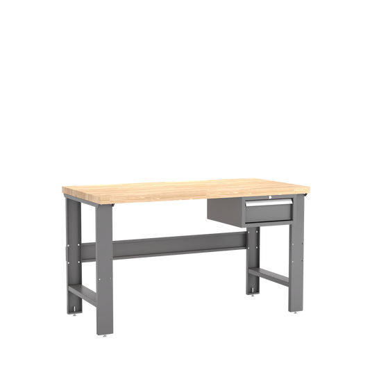 Champion Tool Storage WB100-B6030-DG Single Drawer Standard Depth Workbench WB100 | 60"W x 35-1/4"H x 30"D, Dark Gray
