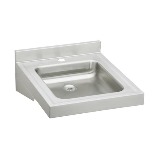 Elkay WCL1923OSD Sturdibilt Stainless Steel 19" x 23" x 4" Wall Hung Single Bowl Lavatory Sink