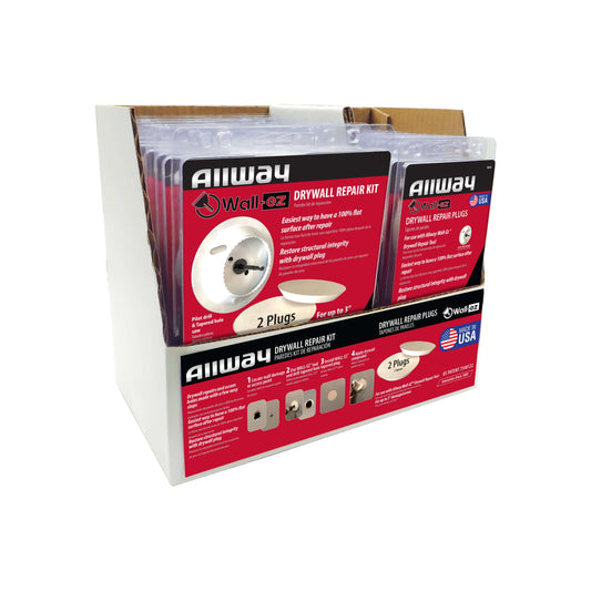 Allway WED20 20-Piece Wall-EZ Drywall Repair Display